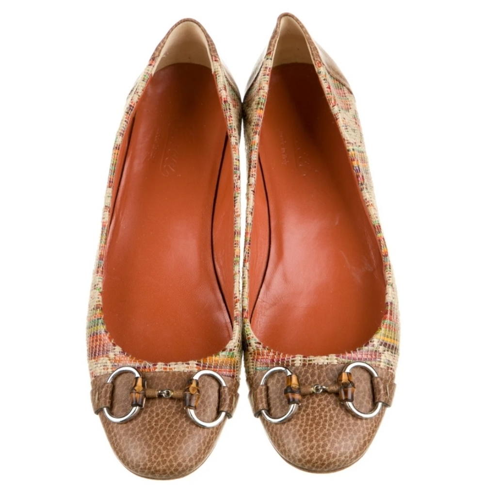 GUCCI Horsebit Accent Ballet Flats